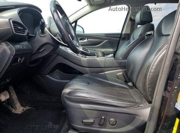 5NMS3DAJ5MH342872 2021 HYUNDAI SANTA Black Вид салону спереду