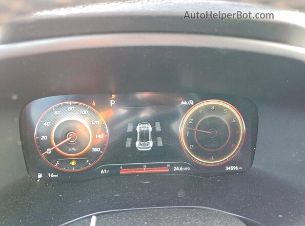 5NMS3DAJ9PH646422 2023 HYUNDAI SANTA Gray Vista del cuadro de instrumentos