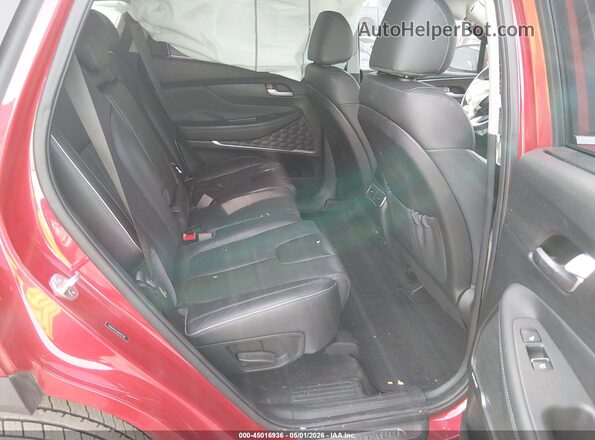 5NMS44AL2MH322268 2021 HYUNDAI SANTA FE Red VIN კოდის სტიკერის ხედი