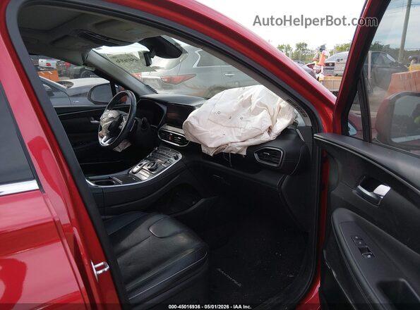 5NMS44AL2MH322268 2021 HYUNDAI SANTA FE Red წინა სალონის ხედი