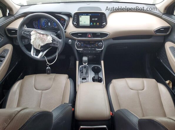 5NMS53AA0LH213473 2020 HYUNDAI SANTA Brown Vista del salpicadero