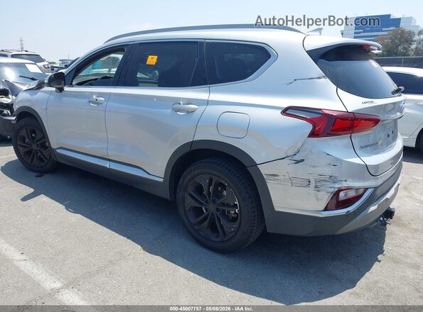 5NMS53AA2KH019865 2019 HYUNDAI SANTA FE Silver Задня ліва чверть