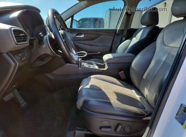 5NMS53AA8KH073042 2019 HYUNDAI SANTA White Widok wnętrza z przodu