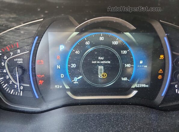 5NMS53AA8LH305236 2020 HYUNDAI SANTA Серебряный Вид щитка приборов