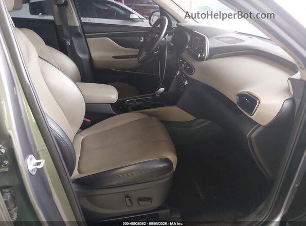 5NMS53AD6KH030314 2019 HYUNDAI SANTA FE Серый Вид салона спереди