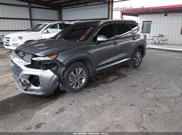 5NMS53AD6KH030314 2019 HYUNDAI SANTA FE Серый Передняя левая четверть