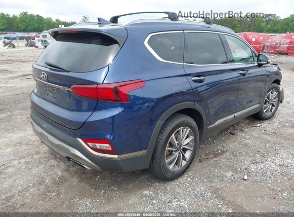 5NMS53AD6LH293744 2020 HYUNDAI SANTA FE Синий Задняя правая четверть