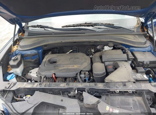 5NMS53AD6LH293744 2020 HYUNDAI SANTA FE Синий Вид сзади