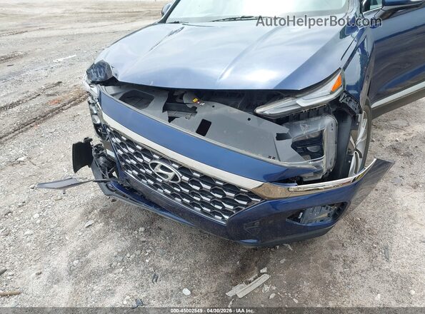 5NMS53AD6LH293744 2020 HYUNDAI SANTA FE Синий Вид спереди