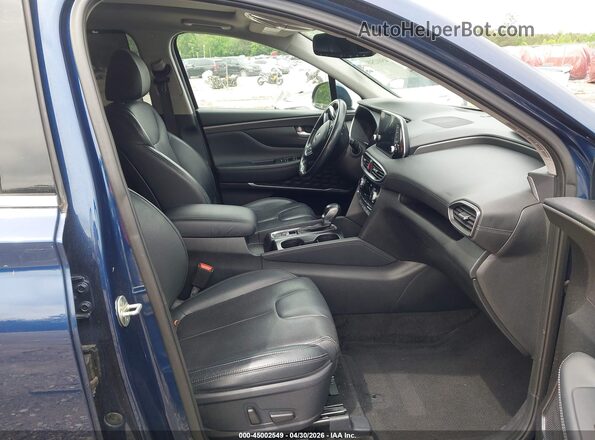 5NMS53AD6LH293744 2020 HYUNDAI SANTA FE Синий Вид салона спереди
