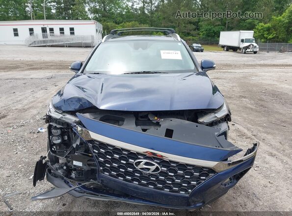 5NMS53AD6LH293744 2020 HYUNDAI SANTA FE Синий Вид щитка приборов