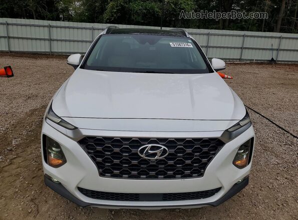 5NMS53AD7KH127182 2019 HYUNDAI SANTA Белый Вид спереди
