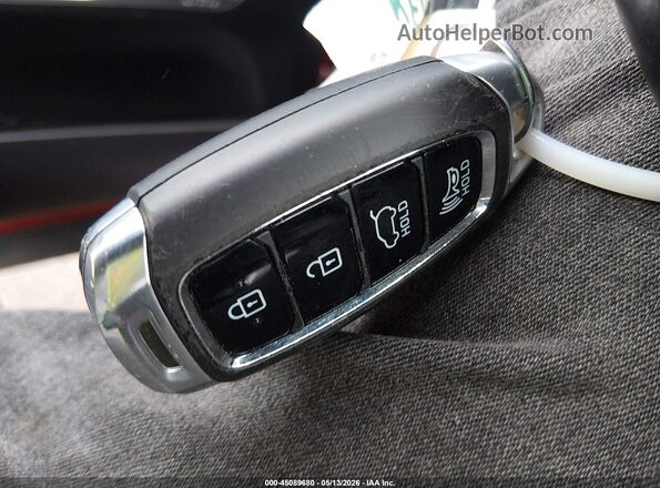 5NMS5CAA3LH180792 2020 HYUNDAI SANTA FE Red Widok deski rozdzielczej