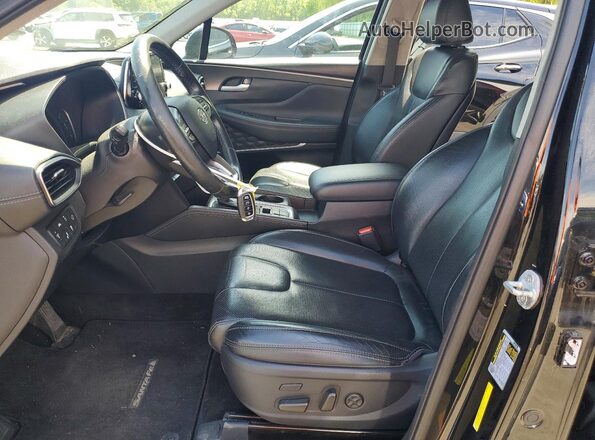 5NMS5CAD7LH301494 2020 HYUNDAI SANTA Черный Вид салона спереди