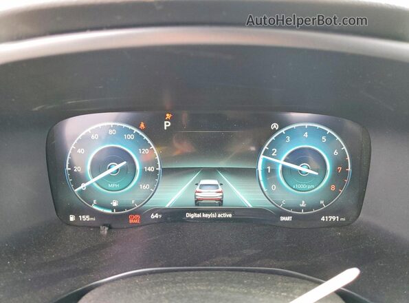 5NMS5DAL1PH633532 2023 HYUNDAI SANTA FE CALLIGRAPHY Charcoal Instrument cluster view