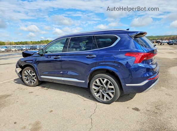 5NMS5DAL3PH523842 2023 HYUNDAI SANTA FE CALLIGRAPHY Синий Задняя левая четверть
