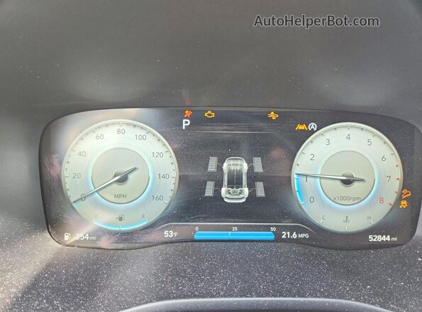 5NMS5DAL3PH523842 2023 HYUNDAI SANTA FE CALLIGRAPHY Синий Вид щитка приборов