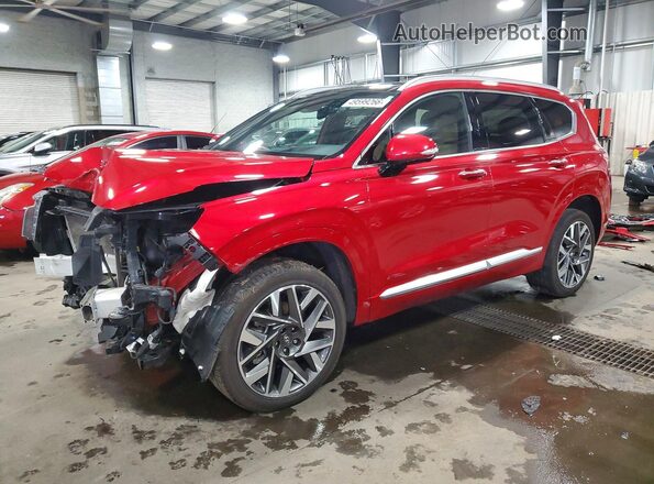 5NMS5DAL4PH586707 2023 HYUNDAI SANTA FE CALLIGRAPHY Красный Передняя левая четверть