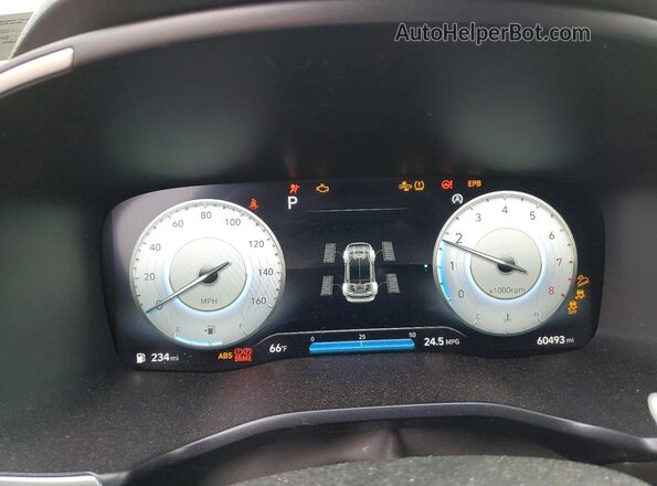 5NMS5DAL5PH487104 2023 HYUNDAI SANTA Серый Вид щитка приборов