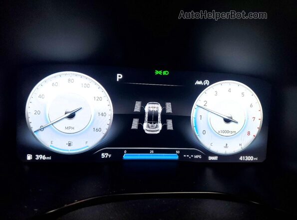 5NMS5DAL5PH586232 2023 HYUNDAI SANTA Black Vista del cuadro de instrumentos