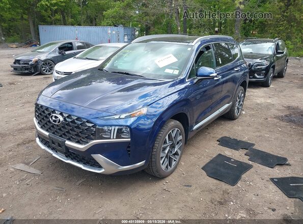 5NMS5DAL6NH453041 2022 HYUNDAI SANTA FE Blue Front left