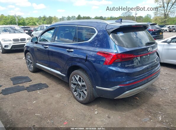 5NMS5DAL6NH453041 2022 HYUNDAI SANTA FE Blue Rear left