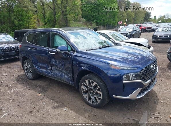 5NMS5DAL6NH453041 2022 HYUNDAI SANTA FE Blue Rear interior view