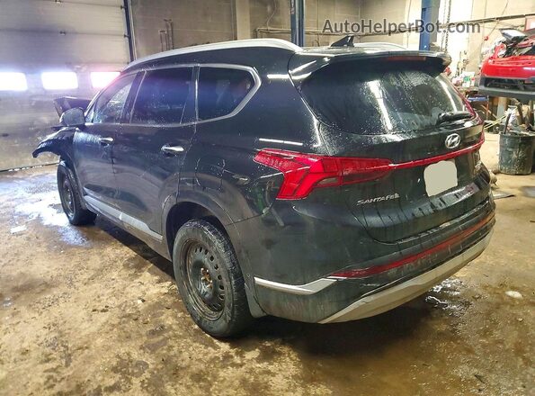 5NMS5DAL8NH412488 2022 HYUNDAI SANTA Черный Задняя левая четверть
