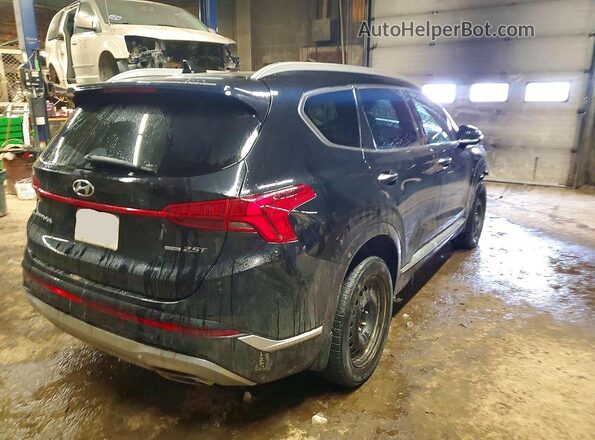 5NMS5DAL8NH412488 2022 HYUNDAI SANTA Черный Задняя правая четверть