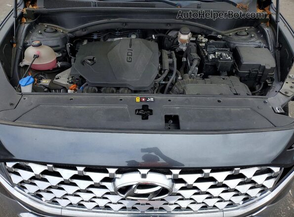 5NMS64AJXMH324424 2021 HYUNDAI SANTA Угольный Вид задней части салона