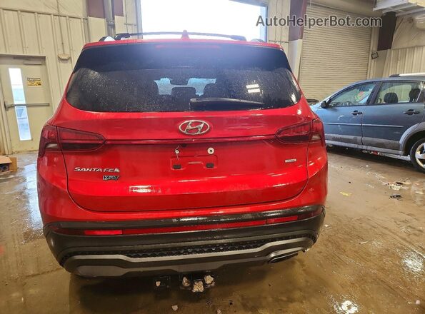 5NMS6DAJ8PH499758 2023 HYUNDAI SANTA Красный Вид сзади