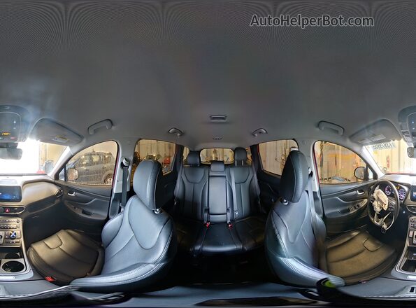5NMS6DAJ8PH499758 2023 HYUNDAI SANTA Красный Панорамный вид салона 360°