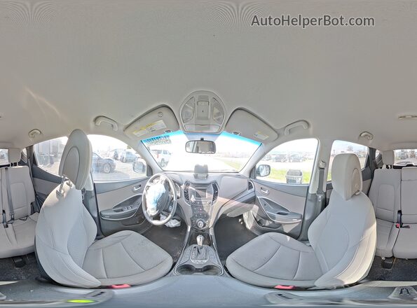 5NMZT3LB5JH072052 2018 HYUNDAI SANTA Белый Панорамный вид салона 360°
