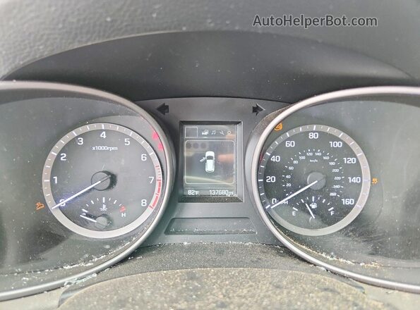 5NMZT3LB6JH066325 2018 HYUNDAI SANTA Серый Вид щитка приборов