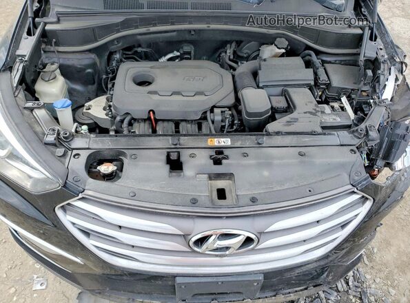 5NMZU3LB8JH100262 2018 HYUNDAI SANTA Черный Вид подкапотного пространства