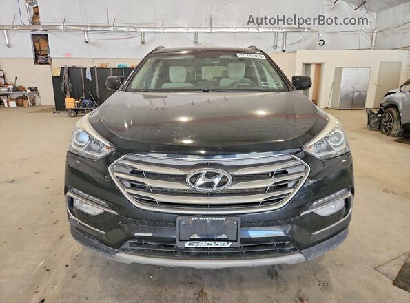 5NMZUDLB2HH006796 2017 HYUNDAI SANTA Black Widok z przodu