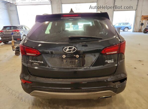 5NMZUDLB2HH006796 2017 HYUNDAI SANTA Black Widok z tyłu
