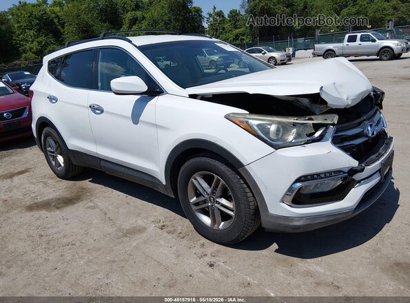 5NMZUDLB8HH019276 2017 HYUNDAI SANTA FE SPORT Белый Передняя правая четверть