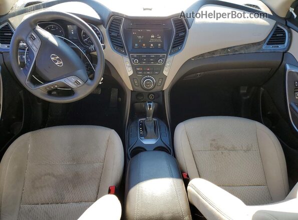 5NMZUDLB9HH015897 2017 HYUNDAI SANTA Белый Вид панели приборов