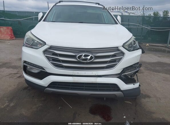 5NMZUDLB9HH018928 2017 HYUNDAI SANTA FE SPORT Белый Вид задней части салона