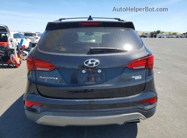 5NMZUDLB9HH025264 2017 HYUNDAI SANTA Черный Вид сзади