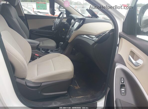 5NMZUDLBXHH007226 2017 HYUNDAI SANTA FE SPORT White Widok wnętrza z przodu