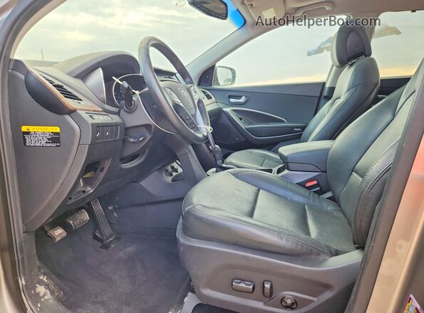 5NMZW4LA4JH064755 2018 HYUNDAI SANTA Серебряный Вид салона спереди