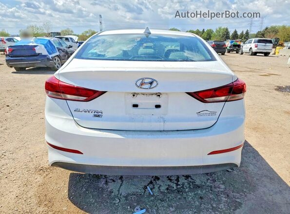 5NPD74LF0HH111733 2017 HYUNDAI ELANTRA Белый Вид сзади