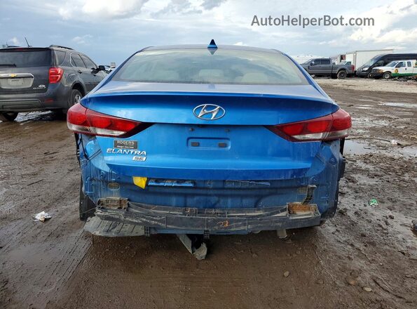 5NPD74LF0JH373922 2018 HYUNDAI ELANTRA Синий Вид сзади