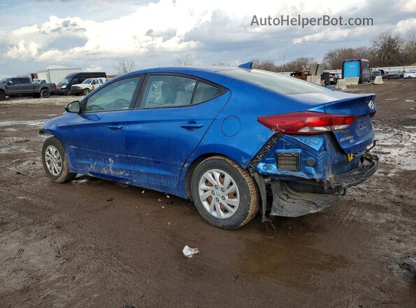 5NPD74LF0JH373922 2018 HYUNDAI ELANTRA Синий Задняя левая четверть