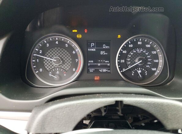 5NPD74LF0KH411229 2019 HYUNDAI ELANTRA Серебряный Вид щитка приборов