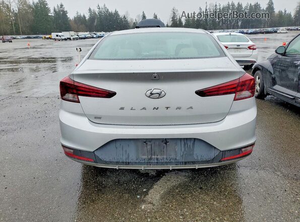 5NPD74LF0KH411229 2019 HYUNDAI ELANTRA Серебряный Вид сзади