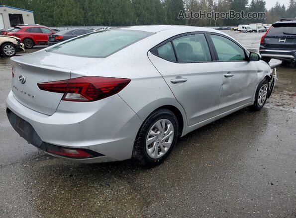 5NPD74LF0KH411229 2019 HYUNDAI ELANTRA Серебряный Задняя правая четверть