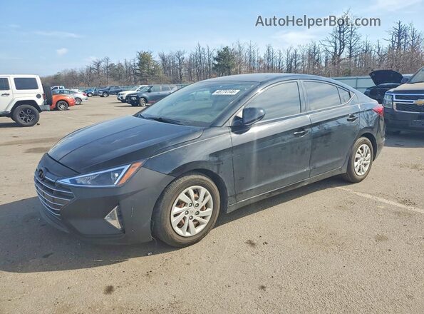 5NPD74LF0KH418763 2019 HYUNDAI ELANTRA Черный Передняя левая четверть